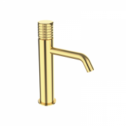 Змішувач для раковини GRB Aura XL одновентільний з донним клапаном поліроване золото 75531754