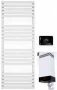 Электрический полотенцесушитель Terma Quadrus Slim 1185х450 мм сталь белый WLQUS118045/9016/ONE