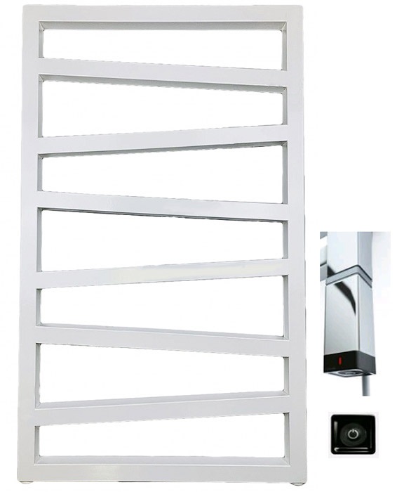 Електрична рушникосушка Terma ZigZag 830х500 мм сталь білий WLZIG083050/9016/ONE