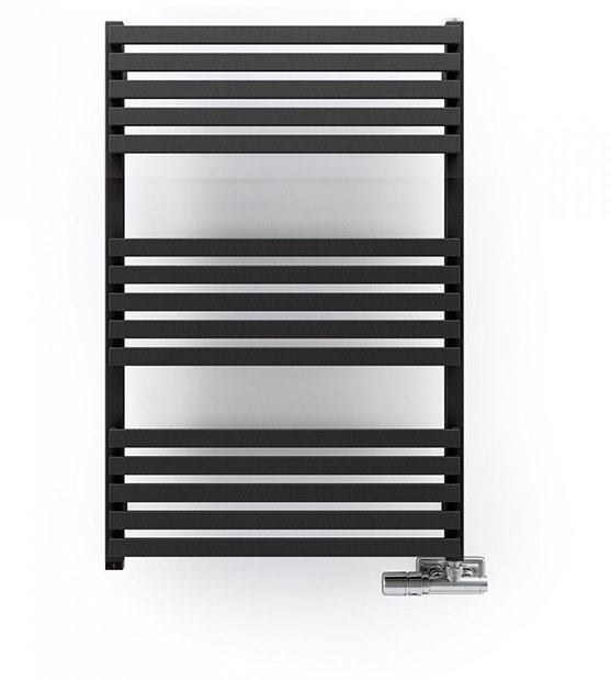 Полотенцесушитель водяной Terma Quadrus Slim 600х870 мм сталь черный матовый WGQUS087060/SX/9005