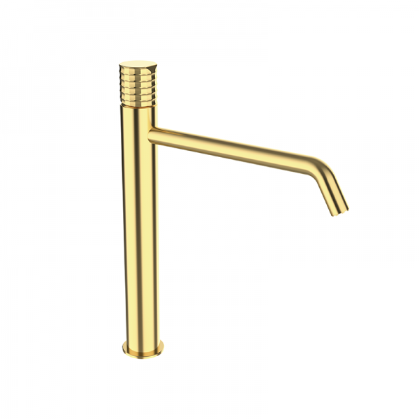 Змішувач для раковини GRB Aura XXL одновентільний з донним клапаном поліроване золото 75513754