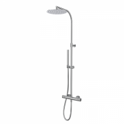 Душевая система GRB Aura с двухвентильным смесителем и регулируемой штангой хром 75499750TL