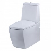 Унитаз напольный компакт с крышкой Devit Country 40х72 см санфаянс белый 3010125