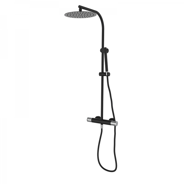 Душевая система GRB Aura термостатическая черный 75425752XL