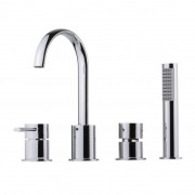 Змішувач на борт ванни Devit Prestige одноважільний латунь хром 28173124