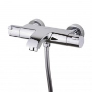 Термостат для ванної Devit Ecotherm одноважільний з перемикачем латунь хром 67033TJW4