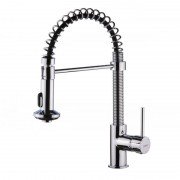 Смеситель для кухни Devit Frida однорычажный с гибким изливом латунь хром 56040KT