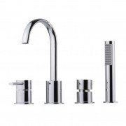 Смеситель на борт ванны Devit Prestige однорычажный латунь хром 28173124