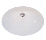 Раковина для ванної Devit Ovale монтаж під стільницю 57х41.5 см санфаянс білий 1611136