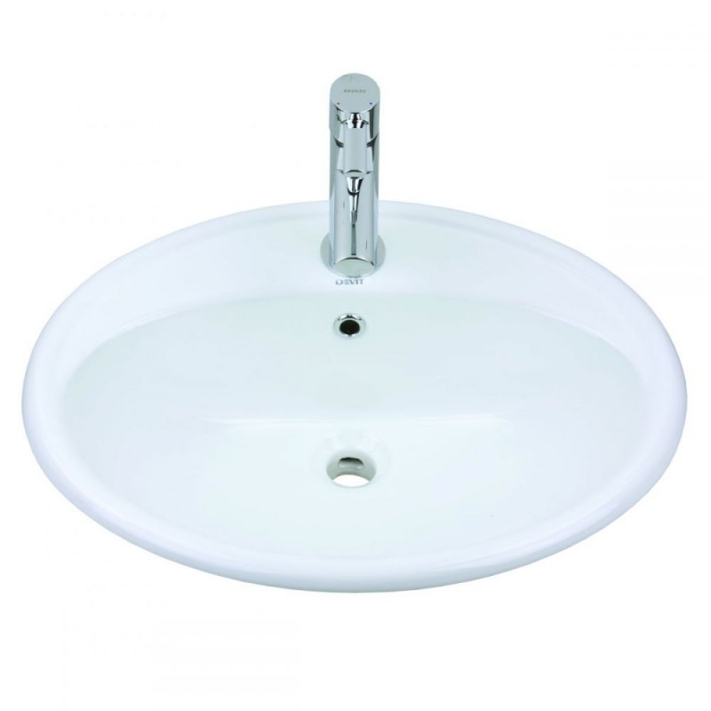 Раковина для ванної Devit Ovale накладна 57.5х49.5 см санфаянс білий 1511136