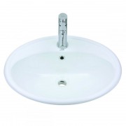 Раковина для ванной Devit Ovale накладная 57.5х49.5 см санфаянс белый 1511136