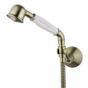 Ручной душ на держателе Devit Retro латунь бронза 1304127HSB
