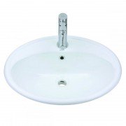 Раковина для ванной Devit Ovale накладная 57.5х49.5 см санфаянс белый 1511136