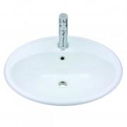 Раковина для ванної Devit Ovale накладна 57.5х49.5 см санфаянс білий 1511136
