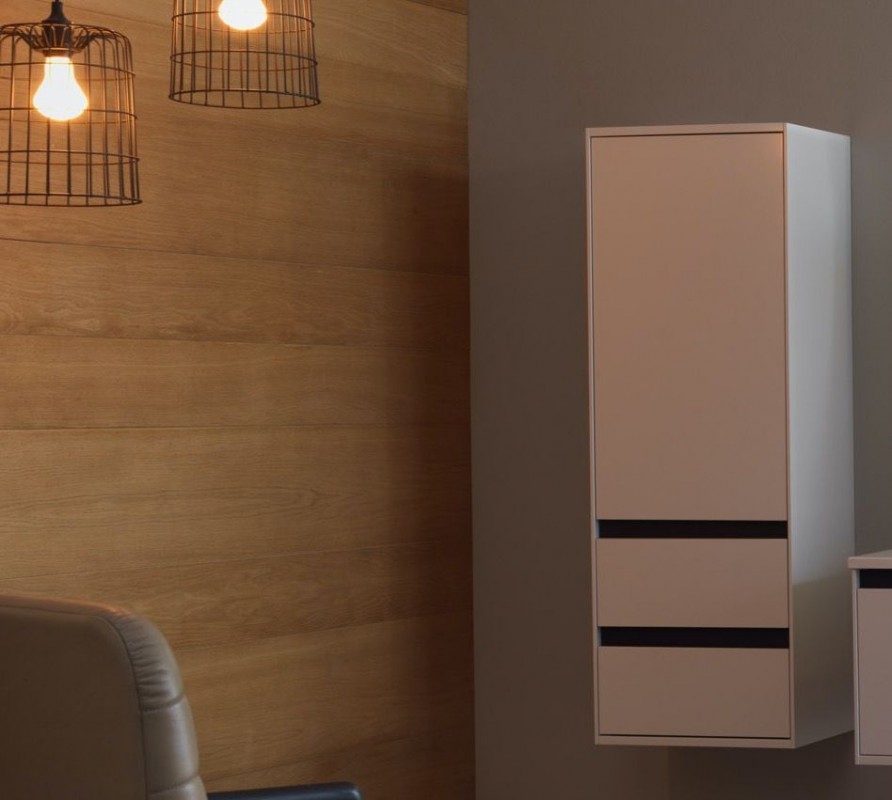 Пенал для ванной Kolpa-san Pandora 1301 45х130 см ДСП белый 514270