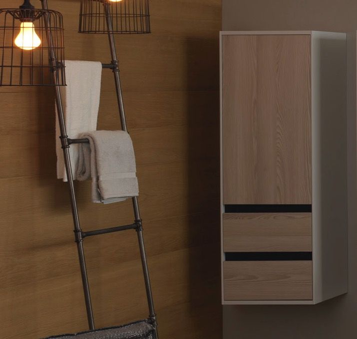 Пенал для ванной Kolpa-san Pandora 1301 45х130 см ДСП натуральный 514280