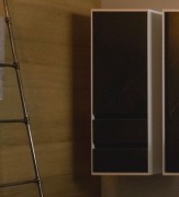 Пенал для ванної Kolpa-san Pandora 1301 45Х130 см ДСП чорний камінь 514290