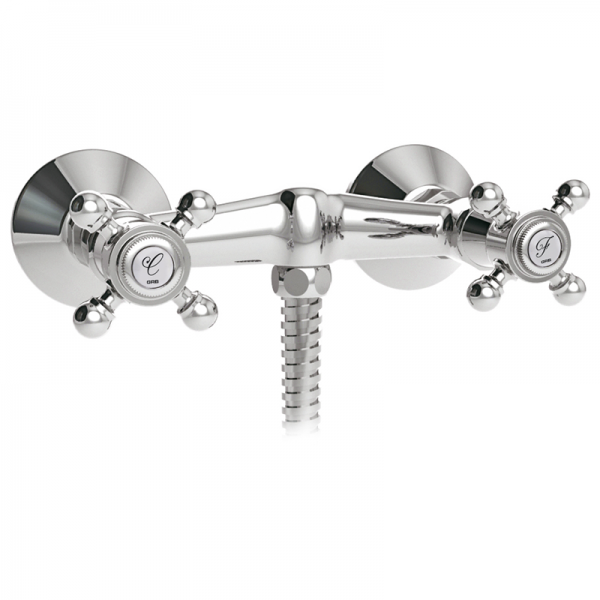 Змішувач для душа GRB Clasica двухвентильний з душовою лійкою хром 231190