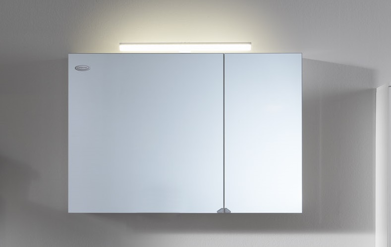 Зеркальный шкаф Kolpa-san Blanche TOB 70 подвесной 70х70 см с подсветкой ДСП антрацит 561820