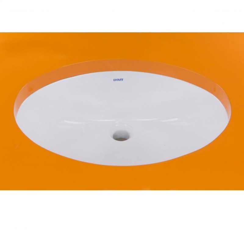 Раковина для ванной Devit Ovale монтаж под столешницу 54.5х40 см санфаянс белый 1610136