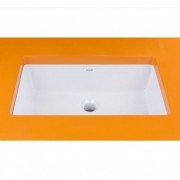 Раковина для ванной Devit Quadra монтаж под столешницу 55х35.5 см санфаянс белый 1611132
