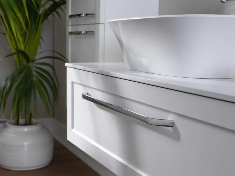 Раковина для ванної Kolpa San Blanche UB 110 литий мармур білий матовий на стільниці Kerrock 538740