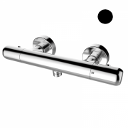 Смеситель для душа GRB E-Plus настенный термостатический с душевой лейкой черный 35315320