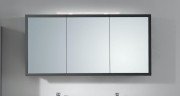 Зеркальный шкаф Kolpa-san Blanche TOB 145 подвесной 145х70 см с подсветкой ДСП антрацит 561560