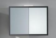 Зеркальный шкаф Kolpa-san Blanche TOB 95 подвесной 95х70 см с подсветкой ДСП антрацит 561550