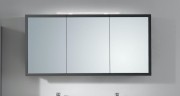 Зеркальный шкаф Kolpa-san Blanche TOB 145 подвесной 145х70 см с подсветкой ДСП антрацит 561560