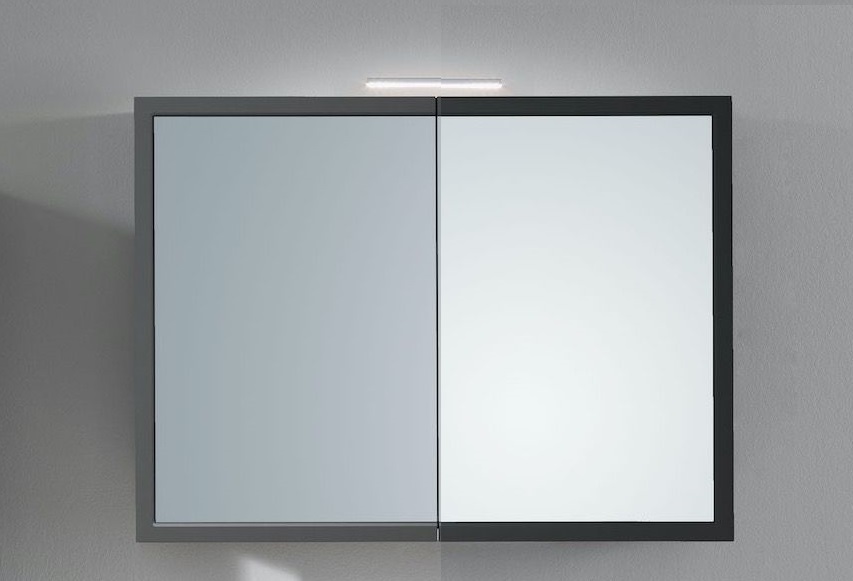 Дзеркальна шафа Kolpa-san Blanche TOB 95 підвісна 95х70 см з підсвічуванням ДСП антрацит 561550