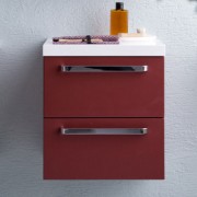 Шкафчик для ванной Kolpa-san Adele OA 45 подвесной 45.6х50 см ДСП с 3D пленкой красный матовый 528760