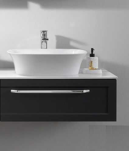 Тумба под раковину Kolpa San Blanche OB 75 подвесная ДСП с 3D пленкой антрацит 561530