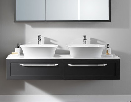 Тумба под раковину Kolpa San Blanche OB 150 подвесная ДСП с 3D пленкой антрацит 514060