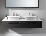 Тумба под раковину Kolpa San Blanche OB 150 подвесная ДСП с 3D пленкой антрацит 514060