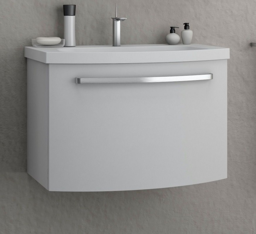 Тумба с раковиной Kolpa-san Adele OUA 90 91х50 см ДСП с 3D пленкой белый матовый 510760