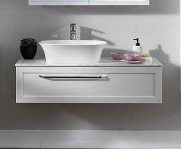 Тумба под раковину Kolpa San Blanche OB 110 подвесная ДСП с 3D пленкой белый 514050