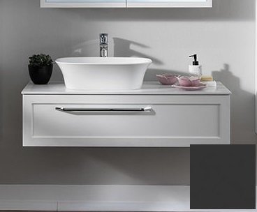 Тумба под раковину Kolpa San Blanche OB 110 подвесная ДСП с 3D пленкой антрацит 514030