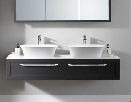 Тумба під раковину Kolpa San Blanche OB 150 підвісна ДСП з 3D плівкою антрацит 514060