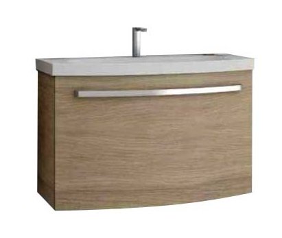 Тумба с раковиной Kolpa-san Adele OUA 90 91х50 см ДСП с 3D пленкой сатин дуб 528670