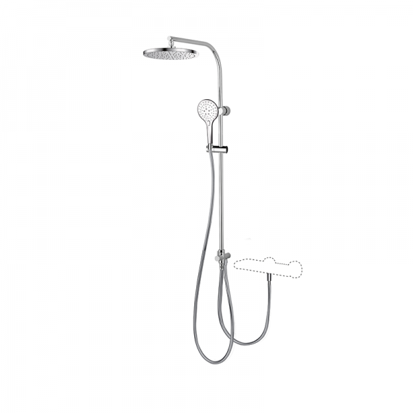 Душова стійка для душа GRB E-Plus фіксована з термостатом хром 35426350
