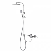 Душова стійка для ванни GRB E-Plus з виливом та термостатом хром 35452350