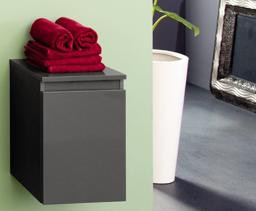 Шкафчик для ванной Kolpa-san IMAN OI 35 подвесной 35.4х49.8 см ДСП антрацит 527460