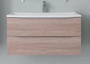 Тумба с раковиной Kolpa-san Tara OUT 110 111х49.5см ДСП с 3D пленкой сатин дуб 528400