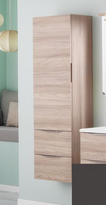 Пенал для ванної Kolpa-san Tara T 1501 45х150 см ДСП з 3D плівкою темний дуб 528500