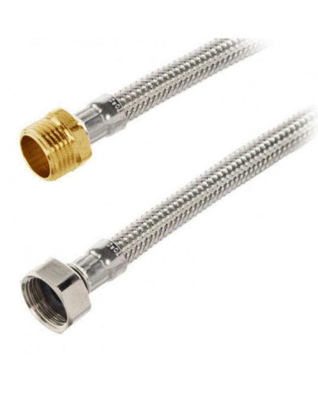 Шланг для воды Luxor 1/2Вх1/2Н 600 мм нержавеющая сталь/бронза/никель CGABAF0600LAGRL