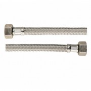 Шланг для воды Luxor 1/2Вх1/2В 500 мм нержавеющая сталь/никель CGAG2F0500LAGRL