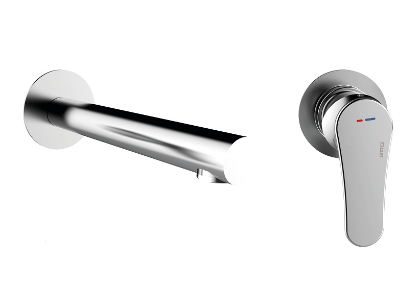 Смеситель для раковины GRB E-Plus скрытого монтажа однорычажный хром 35534350