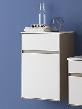 Шафка для ванної Kolpa-san Donna D 671 підвісний 46Х68 см МДФ бежевий/білий 510830