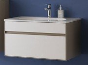 Тумба под раковину Kolpa San Donna OD 100 подвесная МДФ бежевый/белый 510810